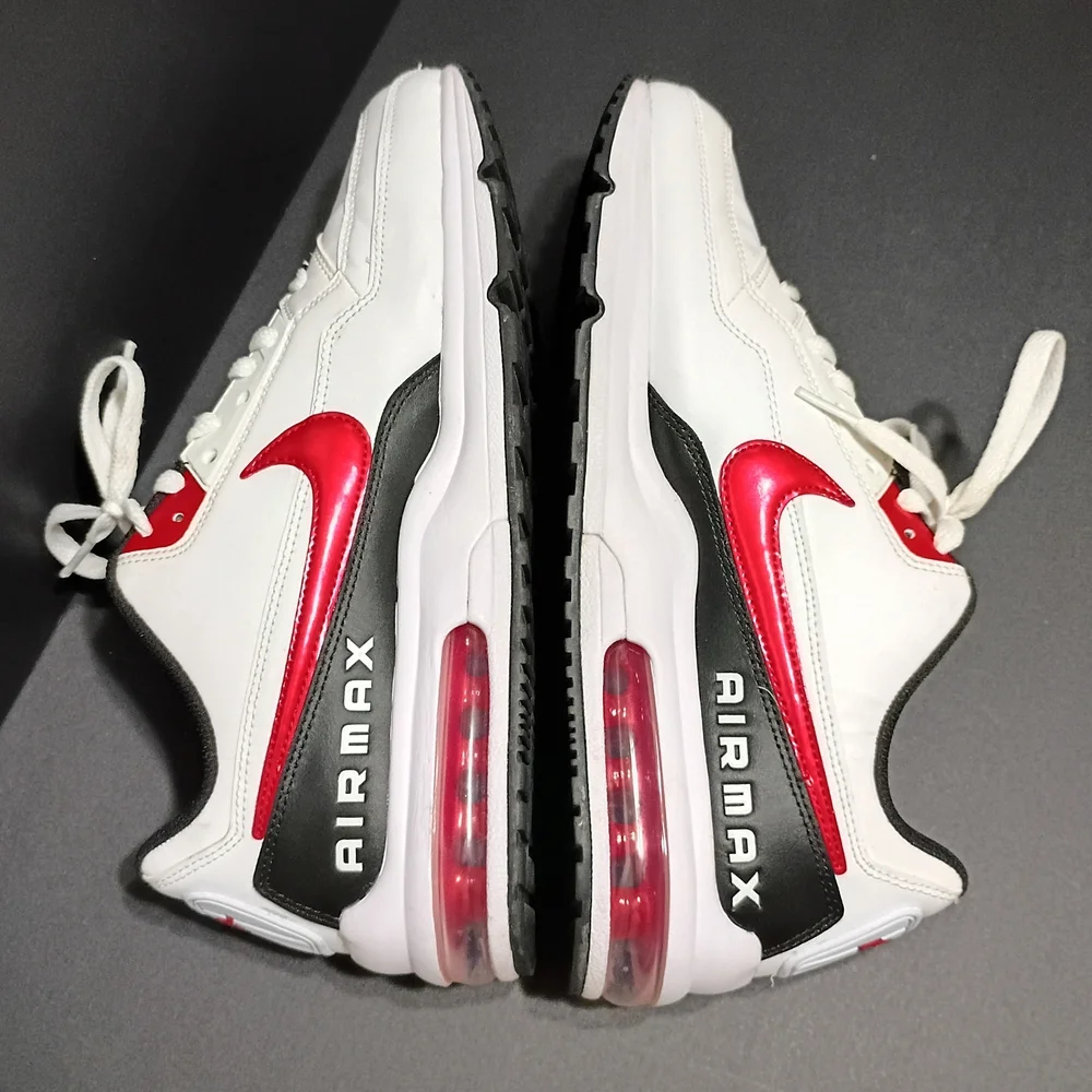 Nike Air Max LTD 3 Men's Casual White/University Red & Black Sneakers - Picture 5 of 14